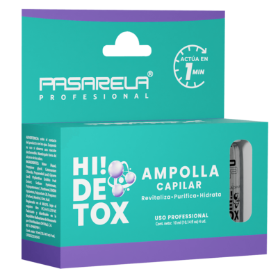Caja Ampolla Capilar Hi! Detox de Pasarela Profesional